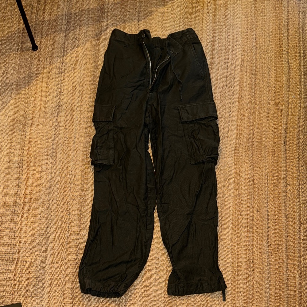Muji Army Green Cargo Pants for Men